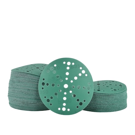 Legit Grit 6 inch Sand paper Disc, 49-Hole, 320 Grit, 150PK LG6-49320-150